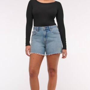 Abercrombie & Finch The Dad Jean Short High RIse Curve Love 33/16 Cotton Stretch